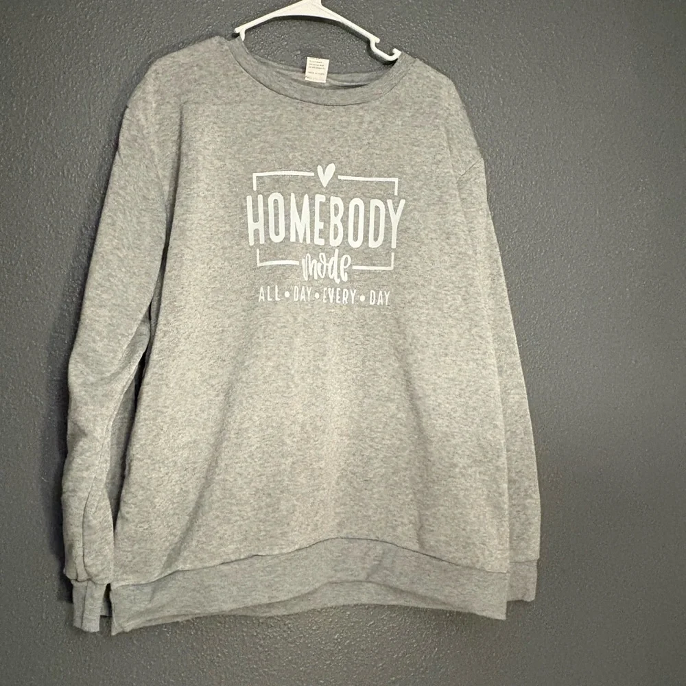 Gray Homebody Mode Sweatshirt - Picture 2 of 2